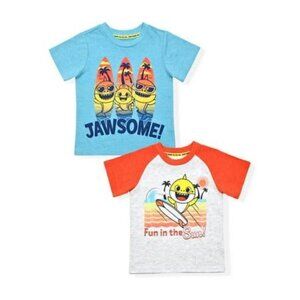 Baby Shark Baby & Toddler Boys T-Shirt  2-Pack  12 Months